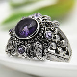 Carved amethyst ring – Thoughtful Gifts — 3