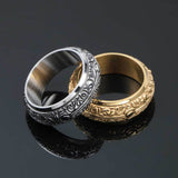 Individual Classic Pattern Titanium Steel Ring – Meaningful Gifts — 3