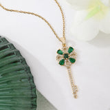 Women's Creative Retro Key Flower Necklace – Jewelry Gift Ideas — 2