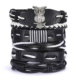 Men's Cross Braided Leather Adjustable Set – Jewelry Gift Ideas — 5