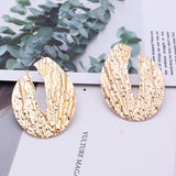 Metal texture earrings – Surprise Gifts — 1