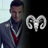 Retro Domineering Goat Head Brooch Men's Suit – Jewelry Gift Ideas — 3