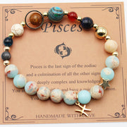 Twelve Constellations Bracelets Natural Stone Beaded – Practical Gifts — 16