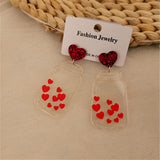 Acrylic Transparent Bottle Earrings Love – Gifts for Couples — 2