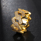14K Gold Iced Out Prong Ring – Everyday Gifts — 3