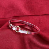 925 silver plated color separation O bracelet – Jewelry Gift Ideas — 3