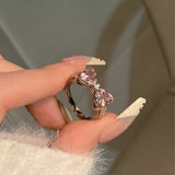 Maillard Style Vintage Amber Natural Stone Ring – Stylish Gifts — 13