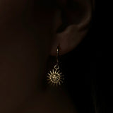 18K Gold Earrings Temperament Light Luxury Sun – Jewelry Gift Ideas — 4