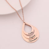 Stainless Steel Three Name Letter Custom Necklace – Jewelry Gift Ideas — 5