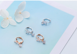 Diamond butterfly earrings earrings – Meaningful Gifts — 2
