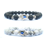 Bergamot evil eye stone bracelet – Jewelry Gift Ideas — 1