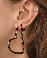 Individual Metal Heart Earrings – Thoughtful Gifts — 3