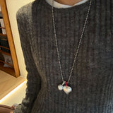 Cooperized Silver Brushed Heart Necklace – Jewelry Gift Ideas — 3