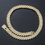 Men's Bar Cuban Necklace Hiphop Copper Set Zircon – Jewelry Gift Ideas — 2
