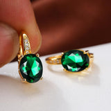 Oval Goose Egg Zircon Women's Ear Clip – Gifts for Her — 12