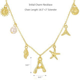 26 Bamboo Letter Necklace Starfish Shell Conch – Jewelry Gift Ideas — 18
