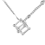 Geometric S925 Sterling Silver Necklace Female – Jewelry Gift Ideas — 5