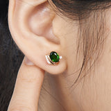 Emerald Treasure Stud Earrings Vintage Green – Gifts for Her — 4