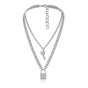 Vintage key lock pendant necklace – Jewelry Gift Ideas — 3