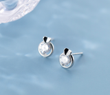 Circle love diamonds and small earrings – Gifts for Couples — 3