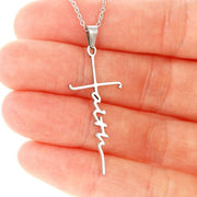 Stainless Steel Necklace Faith Necklace Faith – Jewelry Gift Ideas — 3