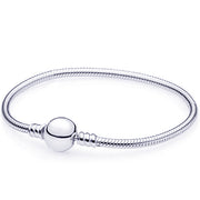 Silver round snake bone bracelet – Jewelry Gift Ideas — 2