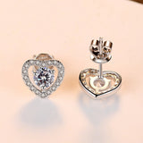Ladies Zircon Fashion Hypoallergenic Heart Earrings – Stylish Gifts — 5