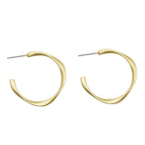 Sterling silver needle earrings c-shaped earrings – Meaningful Gifts — 6