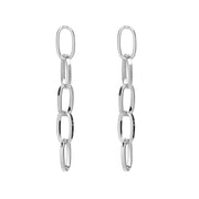 Fashion Gold and Silver Chain Shape Earrings Earrings – Stylish Gifts — 5