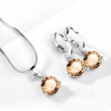 Water Drop Necklace Earring Set – Jewelry Gift Ideas — 5