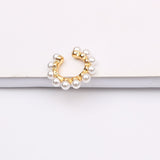 Alloy Geometric C Pearl Earrings – Small Gift Ideas — 4