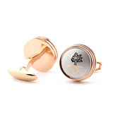 Laser Laser Metal Cufflinks Men's Business French – Gifts for Him — 5