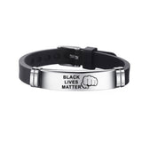 Personalized Stainless Steel Silicone Bracelet – Jewelry Gift Ideas — 1