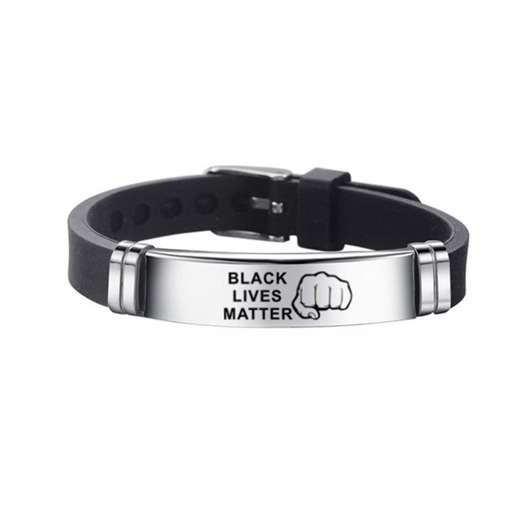 Personalized Stainless Steel Silicone Bracelet – Jewelry Gift Ideas — 1