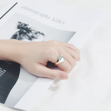 Oval smooth ring atmosphere index ring fashion – Stylish Gifts — 5