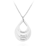 Stainless Steel Three Name Letter Custom Necklace – Jewelry Gift Ideas — 13