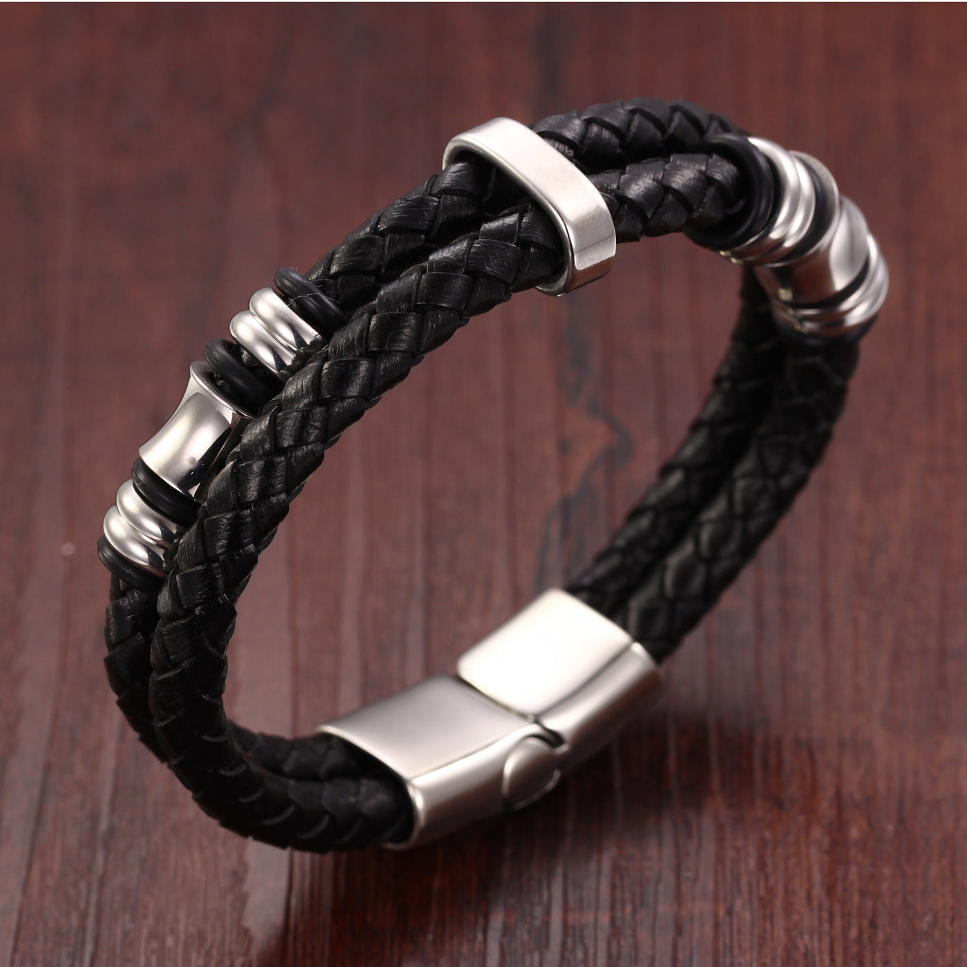 Men's leather bracelet – Jewelry Gift Ideas — 1