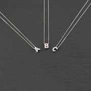 Fashion Tiny Initial Necklace Gold Silver Color – Jewelry Gift Ideas — 5
