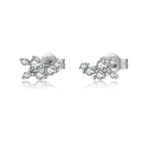 S925 Sterling Silver Rivets With Diamonds Leaf Shaped – Useful Gifts — 6