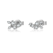 S925 Sterling Silver Rivets With Diamonds Leaf Shaped – Useful Gifts — 6