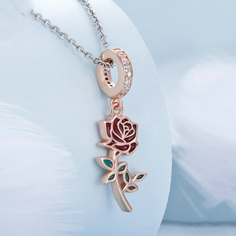 Fashion Golden Red Rose Bead – Stylish Gifts — 1