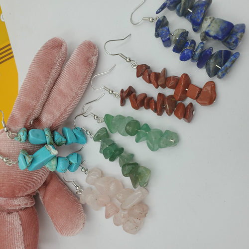 Crystal Stone Simple DIY Earrings Multicolor Stone – Creative Gifts — 2