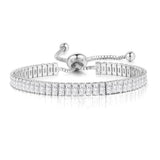 Square Zircon Full Diamond Adjustable Bracelet – Jewelry Gift Ideas — 8