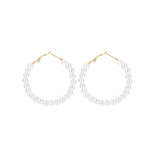 Pearl large circle earrings – Stylish Gifts — 2