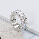 Fashion Bright Diamond Square Gemstone New Ring Women – Stylish Gifts — 1
