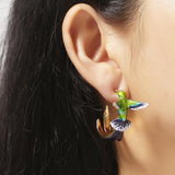 Creative Cute Hummingbird Shape Dripping Earrings – Meaningful Gifts — 1