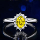 Colored Gemstone Princess Engagement Ring – Gifts for Couples — 5