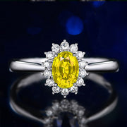 Colored Gemstone Princess Engagement Ring – Gifts for Couples — 5