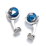 French Cufflinks Earth Cufflinks Rotatable High – Gifts for Him — 3