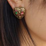 Colored Glaze Czech Diamond Earrings – Holiday Gift Ideas — 5